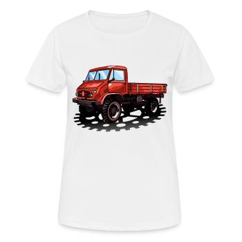 Unimog - Oldtimer - Offroad - Universal motor device - Women's Breathable T-Shirt - white - Front - AI Model Female 172 dark (172cm)