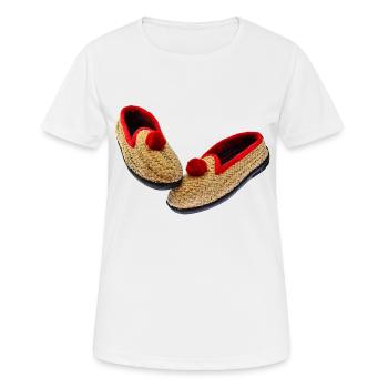 Straw shoes 1.0 - Women's Breathable T-Shirt - white - Front - AI Model Female 172 dark (172cm)