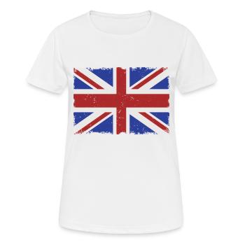 Grunge UK flag - Women's Breathable T-Shirt - white - Front - AI Model Female 172 dark (172cm)