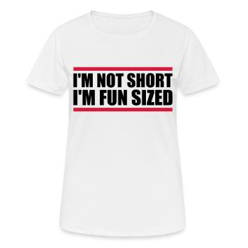 Pas court taille amusante - T-shirt respirant Femme - blanc - Devant - AI Model Female 172 dark (172cm)