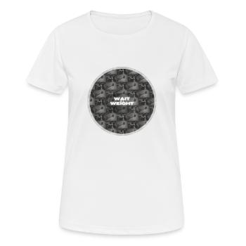 wait 4 weight - Bodybuilding - Women's Breathable T-Shirt - white - Front - AI Model Female 172 dark (172cm)