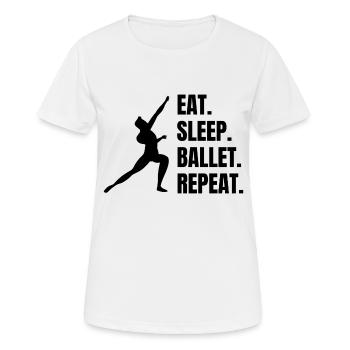 Ballett Tänzerin Tanzkurs Geschenk Tanz Ballerina - Frauen T-Shirt atmungsaktiv - Weiß - Vorne - AI Model Female 172 dark (172cm)