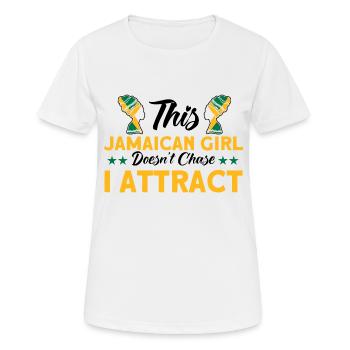 Jamaica Jamaican Flag Gift - Women's Breathable T-Shirt - white - Front - AI Model Female 172 dark (172cm)