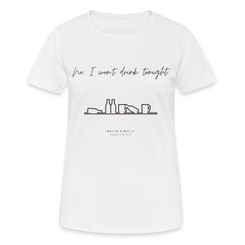 Walter & Wallis - Alcohol 4 - T-shirt respirant Femme - blanc - Devant - AI Model Female 172 dark (172cm)