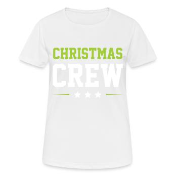 Christmas Crew - Frauen T-Shirt atmungsaktiv - Weiß - Vorne - AI Model Female 172 dark (172cm)