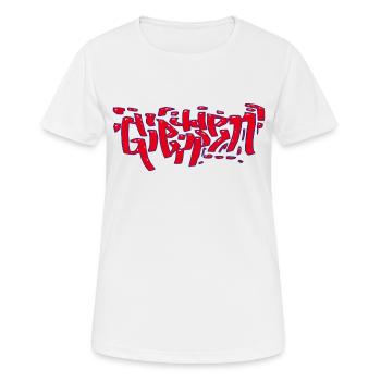 giessen grafitti - Frauen T-Shirt atmungsaktiv - Weiß - Vorne - AI Model Female 172 dark (172cm)