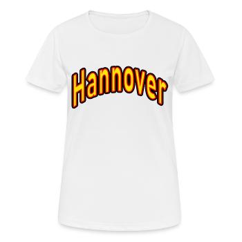 Hanovre - T-shirt respirant Femme - blanc - Devant - AI Model Female 172 dark (172cm)