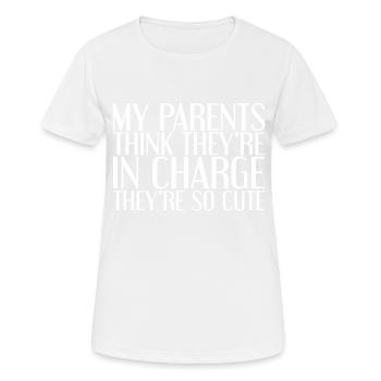My Parents Think Theyre In Charge They're So Cute2 - Women's Breathable T-Shirt - white - Front - AI Model Female 172 dark (172cm)