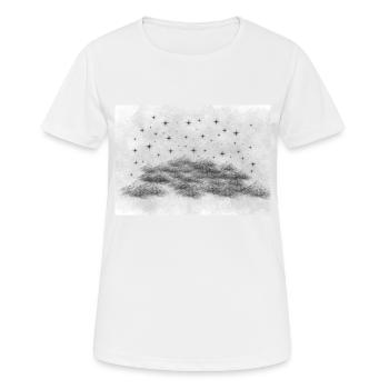 Berglandschaft - Frauen T-Shirt atmungsaktiv - Weiß - Vorne - AI Model Female 172 dark (172cm)