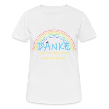 Kindergarten Verabschiedung Geschenk Einschulung - Frauen T-Shirt atmungsaktiv - Weiß - Vorne - AI Model Female 172 dark (172cm)