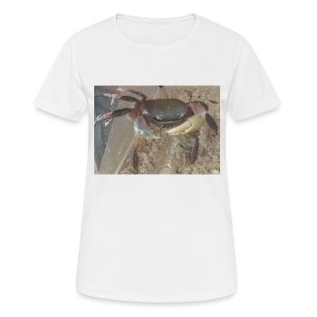 Mr Crabe le Crabe - T-shirt respirant Femme - blanc - Devant - AI Model Female 172 dark (172cm)