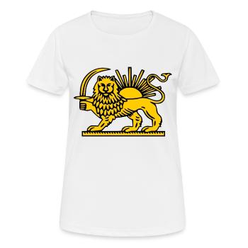Iran löwe - Women's Breathable T-Shirt - white - Front - AI Model Female 172 dark (172cm)