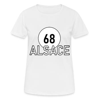 Elsass N68 - Frauen T-Shirt atmungsaktiv - Weiß - Vorne - AI Model Female 172 dark (172cm)