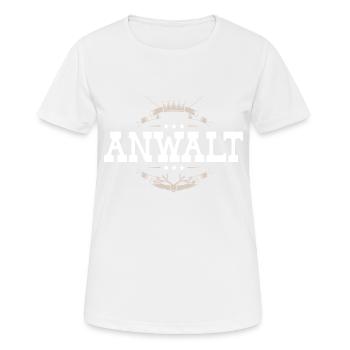 Anwalt Beruf - Frauen T-Shirt atmungsaktiv - Weiß - Vorne - AI Model Female 172 dark (172cm)