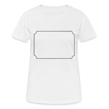 Rahmen Umrandung klassisch - Frauen T-Shirt atmungsaktiv - Weiß - Vorne - AI Model Female 172 dark (172cm)