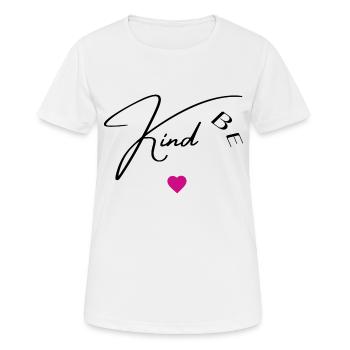 Be kind - Women's Breathable T-Shirt - white - Front - AI Model Female 172 dark (172cm)