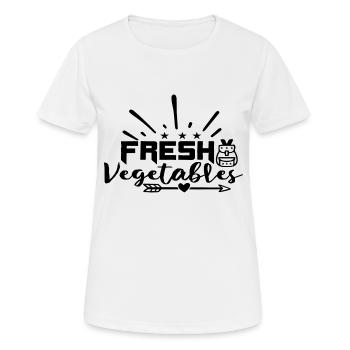Fresh Vegetables - Women's Breathable T-Shirt - white - Front - AI Model Female 172 dark (172cm)