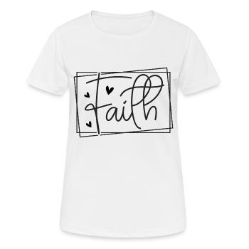 Foi - T-shirt respirant Femme - blanc - Devant - AI Model Female 172 dark (172cm)
