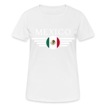 Mexiko - Frauen T-Shirt atmungsaktiv - Weiß - Vorne - AI Model Female 172 dark (172cm)