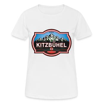 Kitzbühel Österreich - T-shirt respirant Femme - blanc - Devant - AI Model Female 172 dark (172cm)