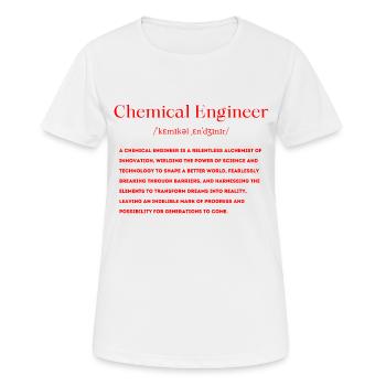 Chemieingenieur Definition - Frauen T-Shirt atmungsaktiv - Weiß - Vorne - AI Model Female 172 dark (172cm)