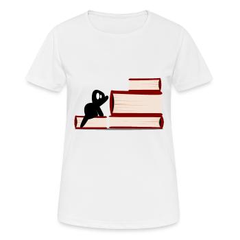 Ink Tasks Books - Women's Breathable T-Shirt - white - Front - AI Model Female 172 dark (172cm)