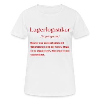 Lagerlogistiker Definition - Frauen T-Shirt atmungsaktiv - Weiß - Vorne - AI Model Female 172 dark (172cm)
