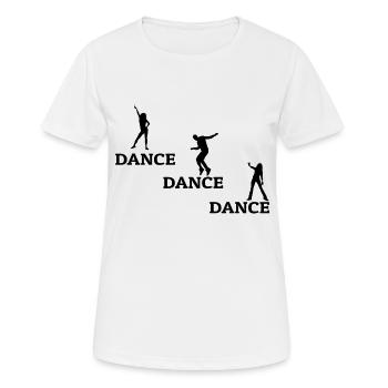 Danse Danse Musique - T-shirt respirant Femme - blanc - Devant - AI Model Female 172 dark (172cm)