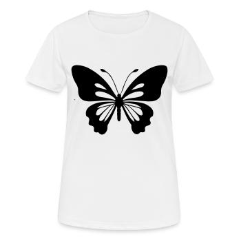 Small butterfly - Women's Breathable T-Shirt - white - Front - AI Model Female 172 dark (172cm)
