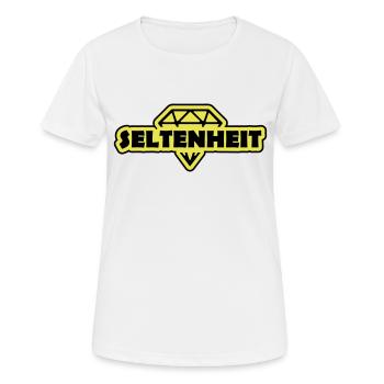 Seltenheit Diamant Spruch Motto - Frauen T-Shirt atmungsaktiv - Weiß - Vorne - AI Model Female 172 dark (172cm)