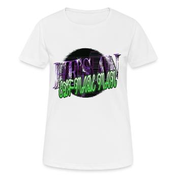fairy tail couples animal dork dinosaur tshirt - T-shirt respirant Femme - blanc - Devant - AI Model Female 172 dark (172cm)
