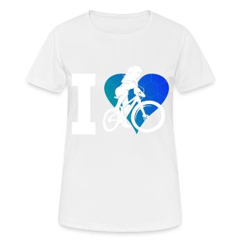 VTT VTT Cyclisme Hommes Vététistes - T-shirt respirant Femme - blanc - Devant - AI Model Female 172 dark (172cm)