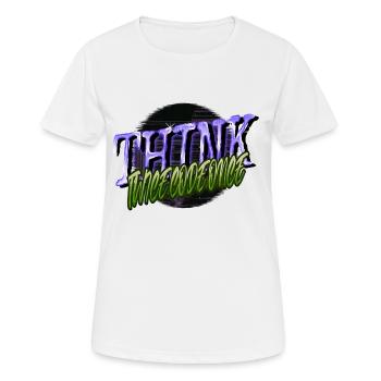 Programmation informatique d’administration - T-shirt respirant Femme - blanc - Devant - AI Model Female 172 dark (172cm)