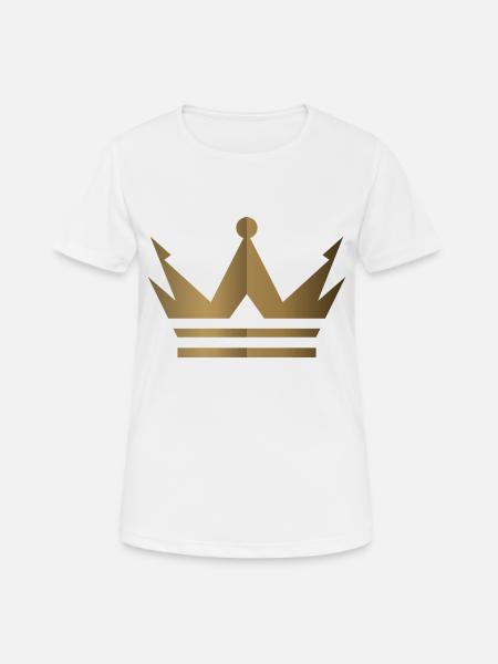 Crown Logo - Women's Breathable T-Shirt - white