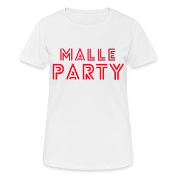 Malle Party, Mallorca, Malle, Party, Bierkönig - Frauen T-Shirt atmungsaktiv - Weiß - Vorne - AI Model Female 172 dark (172cm)