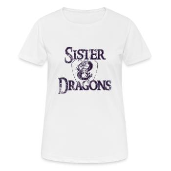 SOD deep purple 23 - Women's Breathable T-Shirt - white - Front - AI Model Female 172 dark (172cm)