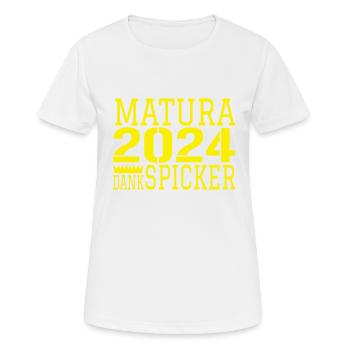 Dictons amusants de Matura - T-shirt respirant Femme - blanc - Devant - AI Model Female 172 dark (172cm)