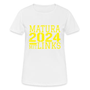 Dictons de Matura - T-shirt respirant Femme - blanc - Devant - AI Model Female 172 dark (172cm)