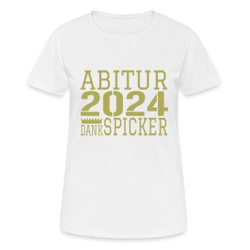 Abi abitur - Frauen T-Shirt atmungsaktiv - Weiß - Vorne - AI Model Female 172 dark (172cm)