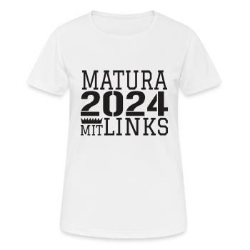 Dictons de Matura - T-shirt respirant Femme - blanc - Devant - AI Model Female 172 dark (172cm)