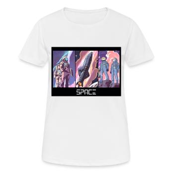 ESPACE - T-shirt respirant Femme - blanc - Devant - AI Model Female 172 dark (172cm)