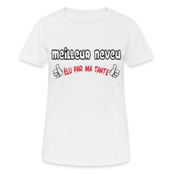 BEST Nephew - Women's Breathable T-Shirt - white - Front - AI Model Female 172 dark (172cm)