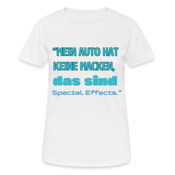 "Special Effects" - Women's Breathable T-Shirt - white - Front - AI Model Female 172 dark (172cm)