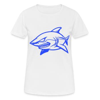 Shark Comic - Women's Breathable T-Shirt - white - Front - AI Model Female 172 dark (172cm)