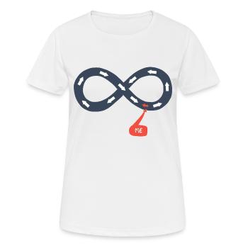 Me and the infinite, against the tide - Women's Breathable T-Shirt - white - Front - AI Model Female 172 dark (172cm)