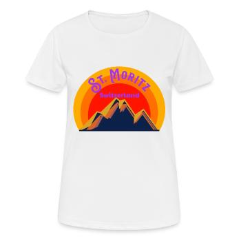 St. Moritz - Women's Breathable T-Shirt - white - Front - AI Model Female 172 dark (172cm)