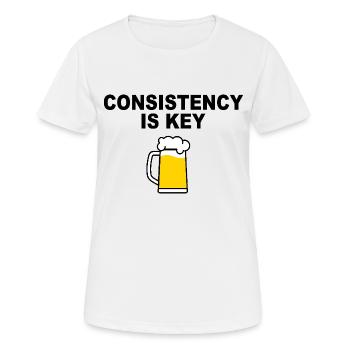 Beer Party Humor Sayings - Women's Breathable T-Shirt - white - Front - AI Model Female 172 dark (172cm)