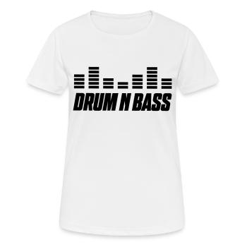 drum bass - Frauen T-Shirt atmungsaktiv - Weiß - Vorne - AI Model Female 172 dark (172cm)