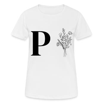Minimalist flowers - Women's Breathable T-Shirt - white - Front - AI Model Female 172 dark (172cm)