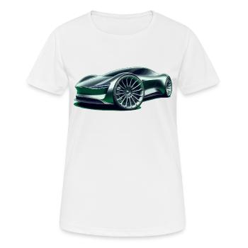 Futuristic super car - Women's Breathable T-Shirt - white - Front - AI Model Female 172 dark (172cm)